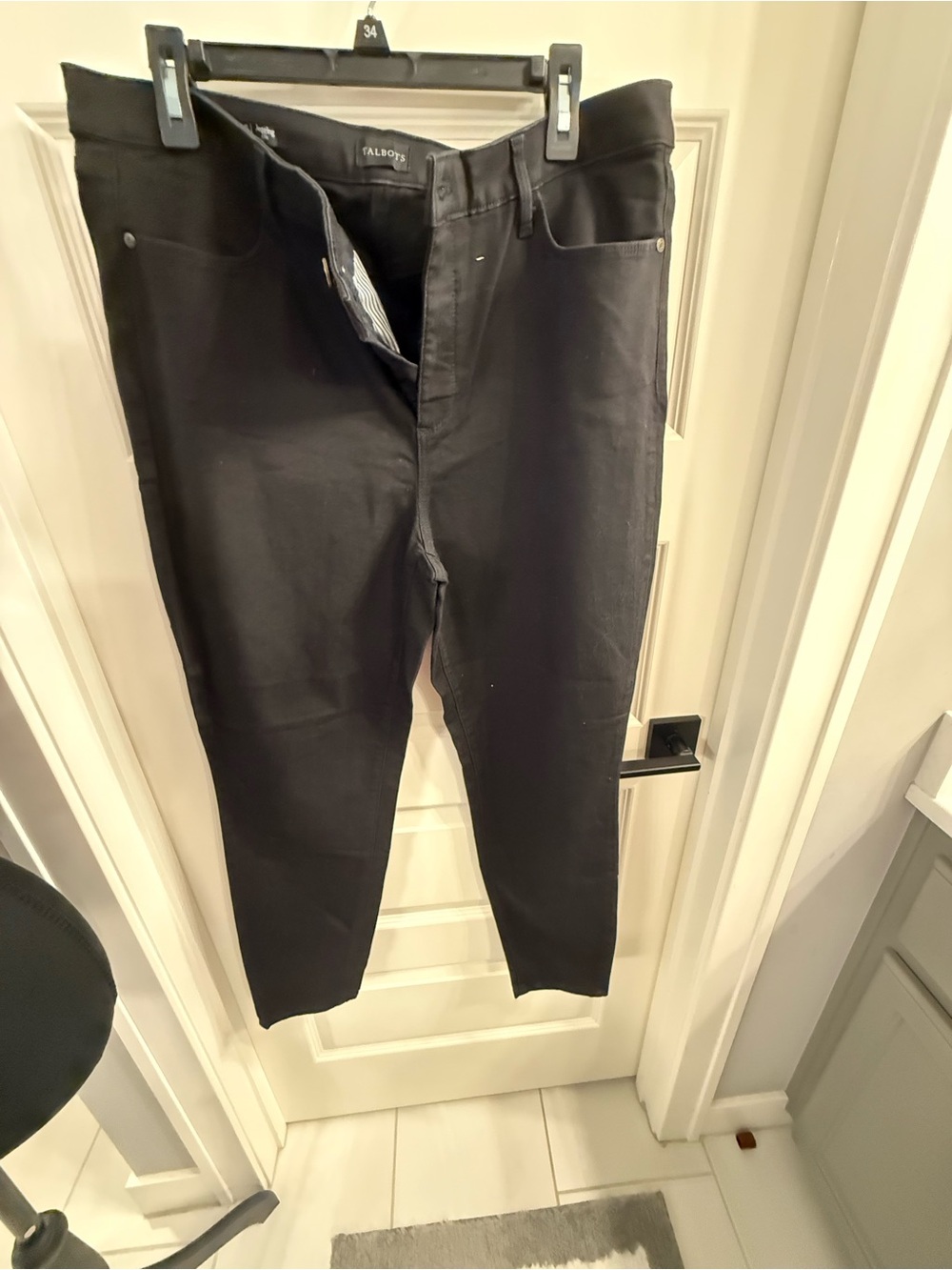 Talbots Black Ankle Slim Pants